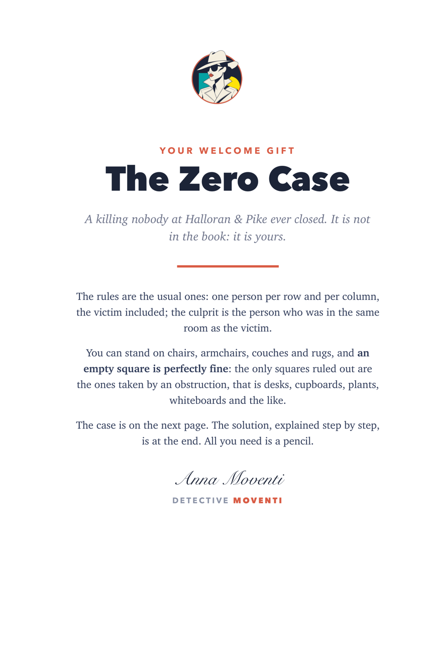Cover of The Zero Case, the free bonus case